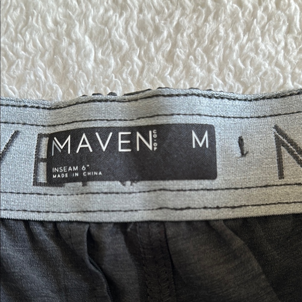 Maven Co-Op Men's Black Athletic Shorts Size Medium - Picture 3 of 12